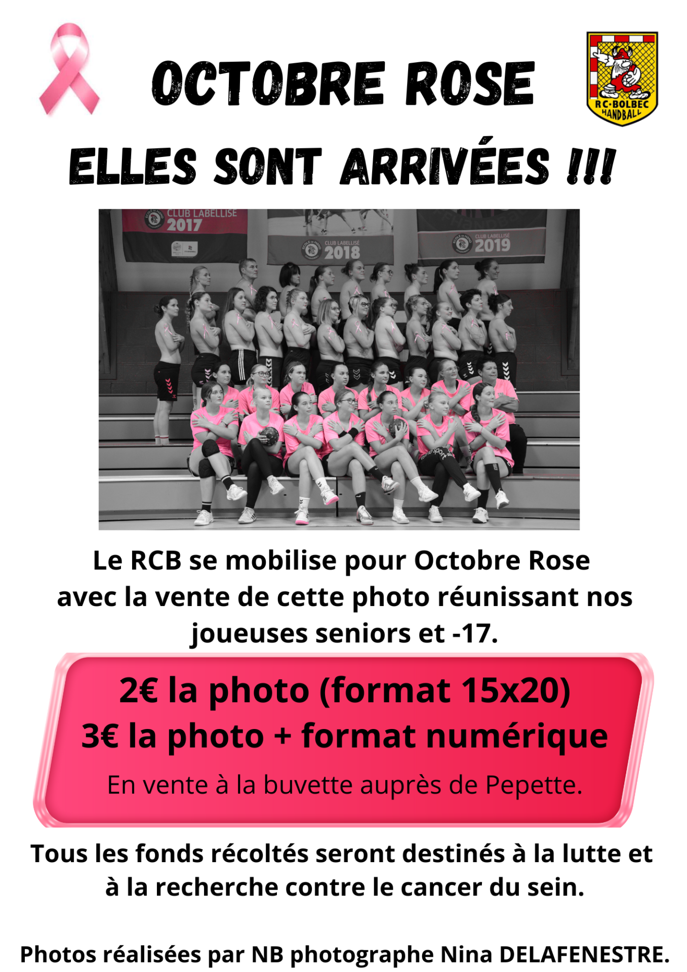 Affiche octobre rose vente