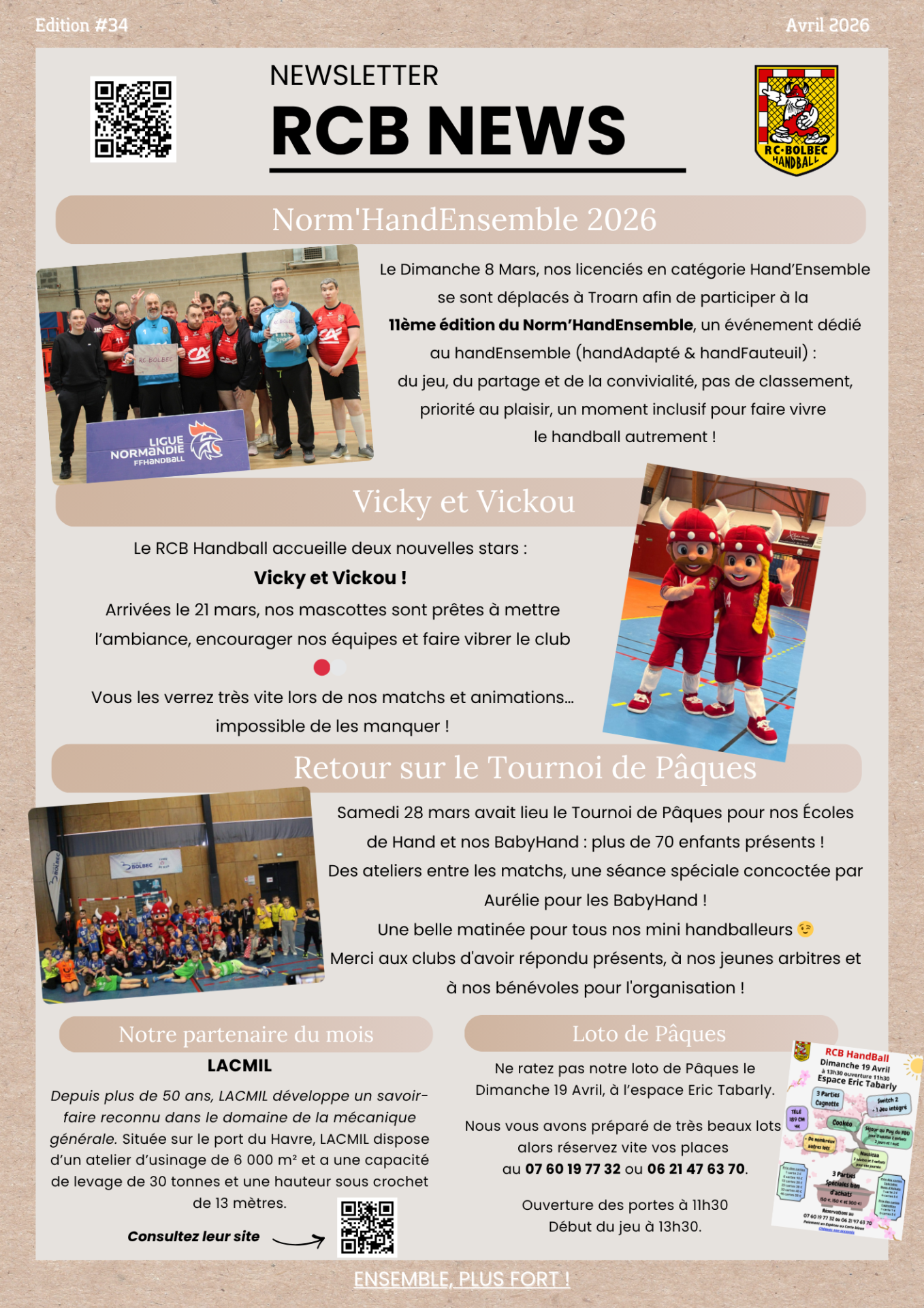 Newsletter avril 2026
